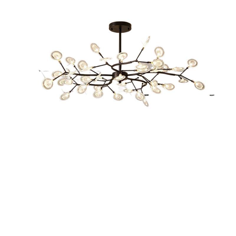 Северная люстра Светлячок: Минималистичное креативное освещение для столовой, спальни и жилых помещений