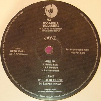 12-дюймовая пластинка JAY-Z - Jigga / Renegade DEFR154911 Def Jam Recordi 2001 US Рэп и хип-хоп/R&B Б/У