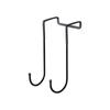 Stainless Steel Hook Free Punching Double  S-Shape Hook Kitchen Bathroom Cabinet Door Back Type Coat Towel Storage Hanger
