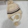 Women's Fashion Fair Isle Wool Couple Beanie Winter Warm Ear Protection Cold Hat