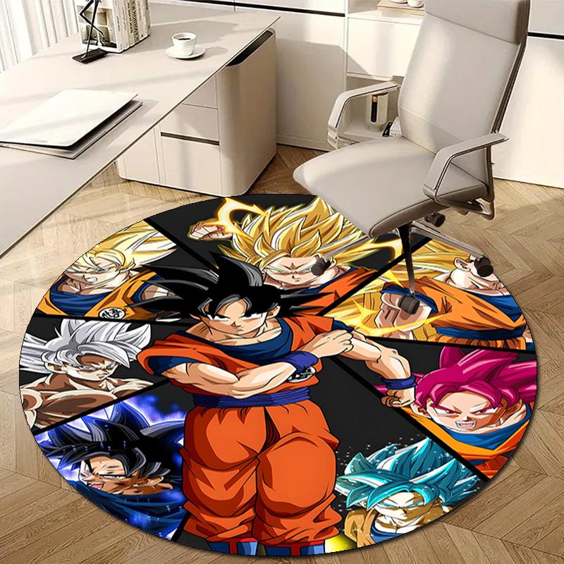 1pc Dragon Ball1 Design Printed Area Round Carpet for Bedroom Living Room Home Decor Rugs Mat Non Slip Mat Rug for Bedside
