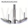 Stainless Steel Hand-Retractable Plungers Index Bolt Indexing Plungers, L Handle, Long Stroke, With Lock, Without Nut, M6M8M10