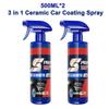 Ceramic Coating Agent Auto Paint Crystal Wax Spray Nano Hydrophobic Liquid Polymer Oleophobic Anti Rain Car Care 500ml