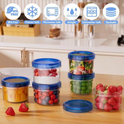 Контейнеры для хранения продуктов Штабелируемый герметичный ящик для хранения с -Бесплатными герметичными банками Кухонный органайзер