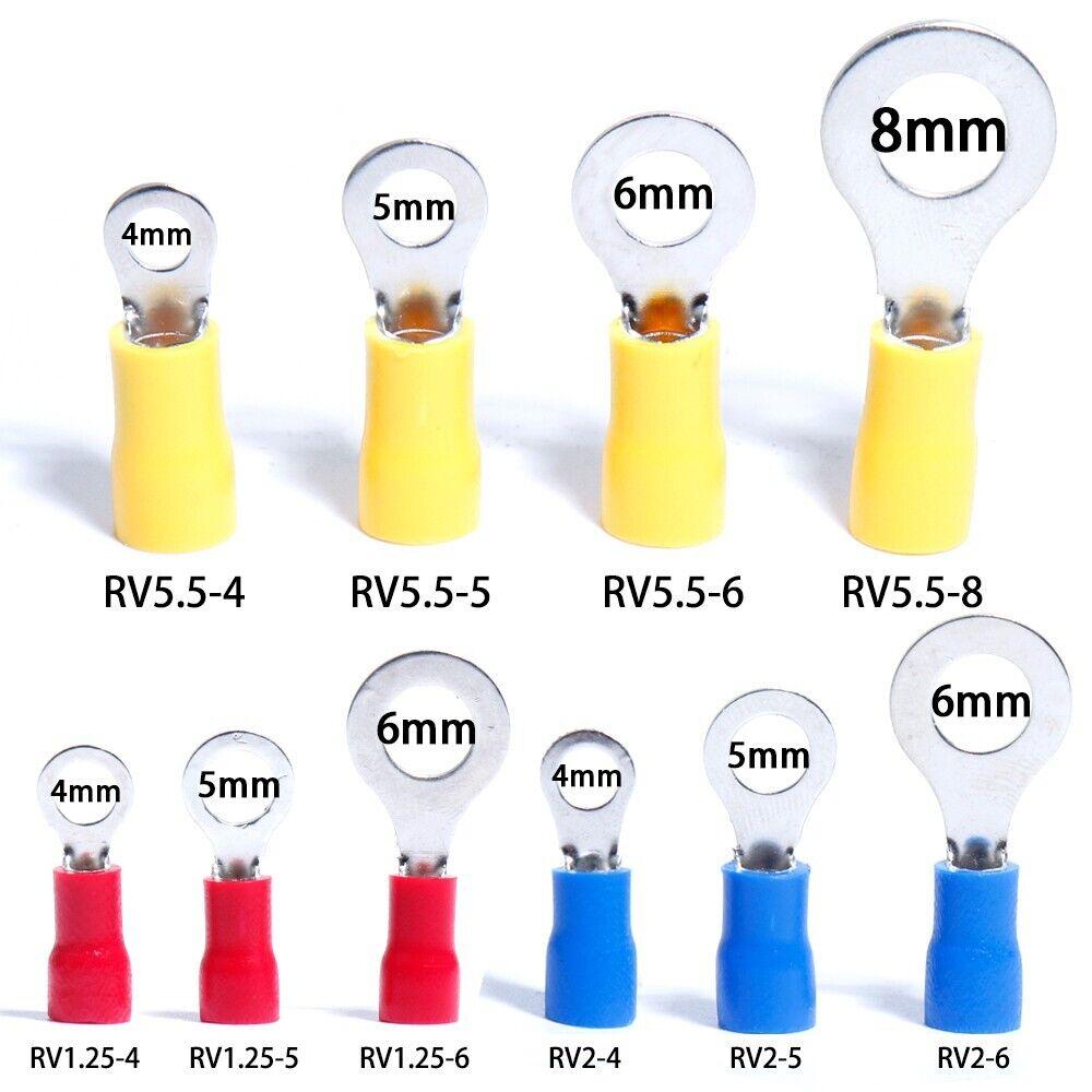 107 шт. изолированный электрический провод сращивание клемм обжимное кольцо соединительный комплект