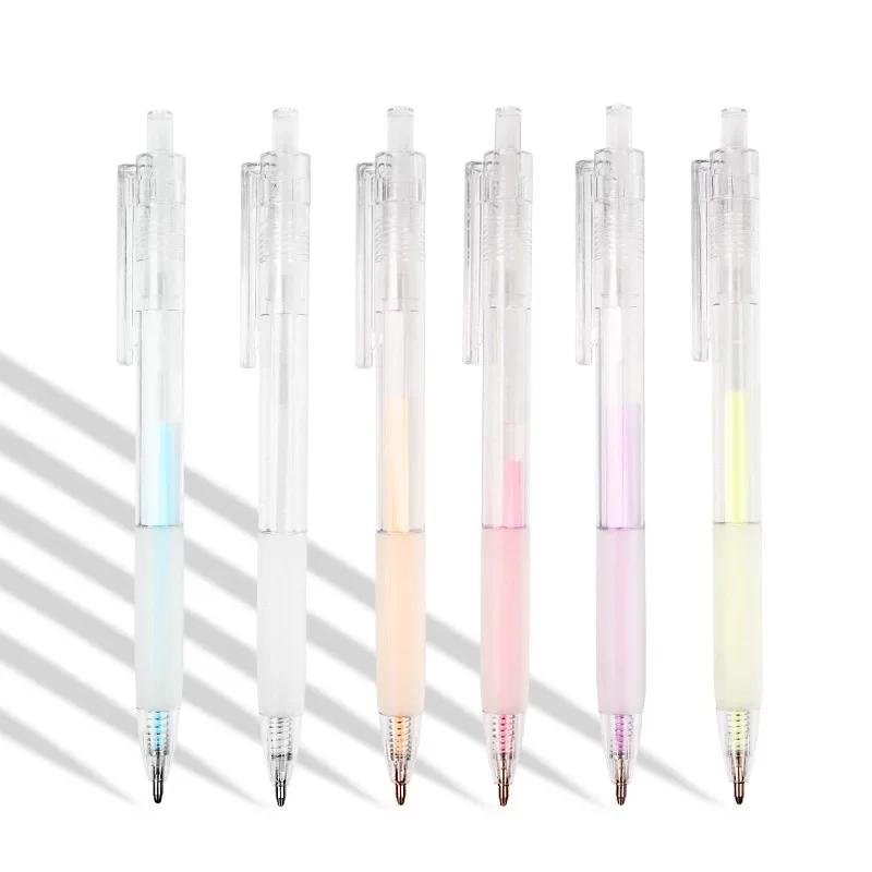 6PCS Candy Color Quick-Drying Glue Pen Manual Solid Glue Stick Student Handbook Diy High Viscosity Glue Office