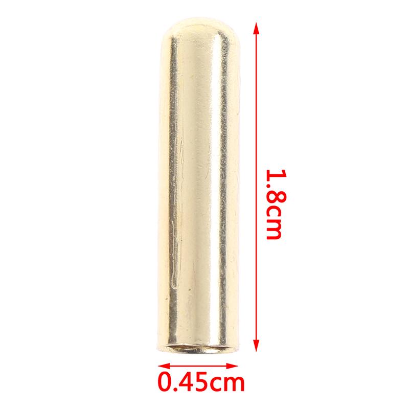 10Pcs/Set Of 4.5*18Mm Seamless Metal Shoelaces Tips Head Replacement