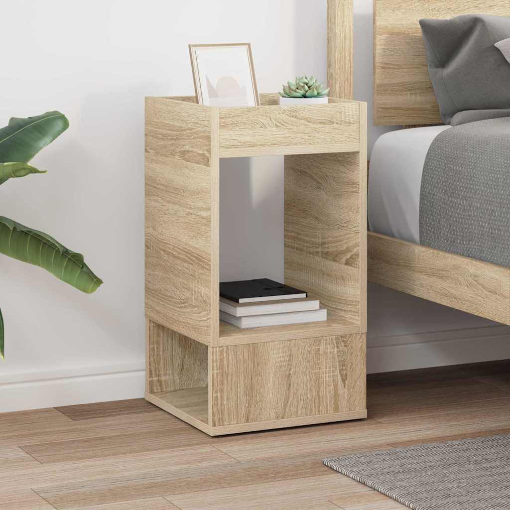Side Table Sonoma Oak 30 x 30 x 56 cm Engineered Wood