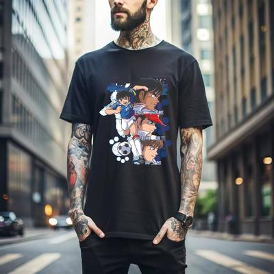 100% хлопок ТОПЫ УНИСЕКС ФУТБОЛКИ МУЖСКИЕ ЖЕНСКИЕ Camiseta Supercampeones Футболка Oliver Capitan Tsubasa Новая пи Аниме Команда 260