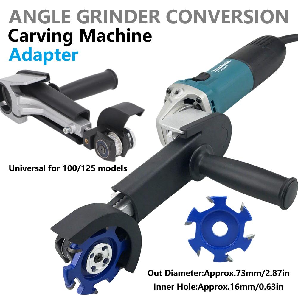 M10 M14 Насадка-переходник для угловой шлифмашины Прочный АБС-пластик и легированная сталь Портативная шлифмашина Инструмент для DIY деревообработки для скульптуры