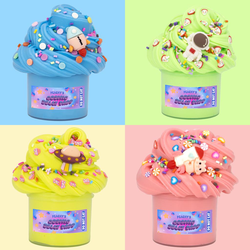 Fluffy Stretchy Butter Slime Kit-Scented DIY Super Soft Putty with Charms slime Non-Sticky Birthday Party Favors gift toys