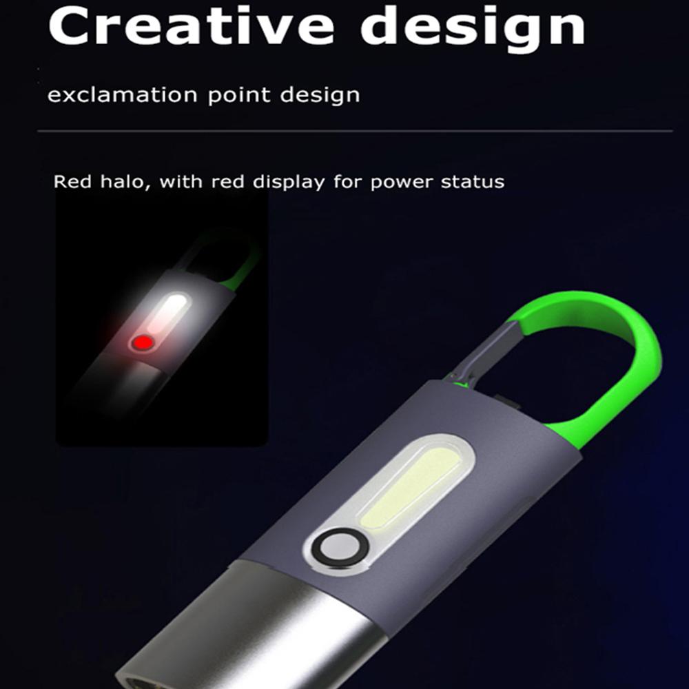 Портативные мини-мощные фонарики, USB перезаряжаемый брелок, рабочий свет, уличный светодиодный фонарик для кемпинга, водонепроницаемый фонарик