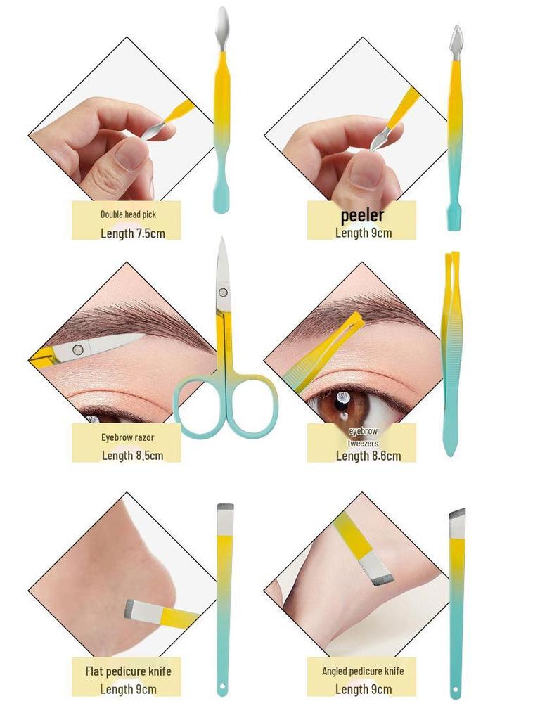 18-Piece Nail Care Set: Clippers, Eagle Beak Pliers, and Pedicure Knife