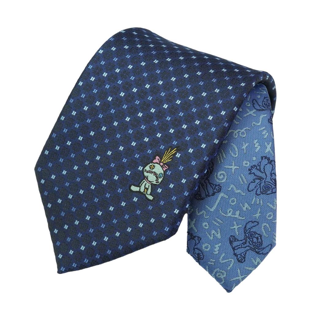 Disney Lilo Stitch Scrump Pattern Tie DW1433 Navy Blue Lilo Stitch Casual Gift One Size Fits All & &