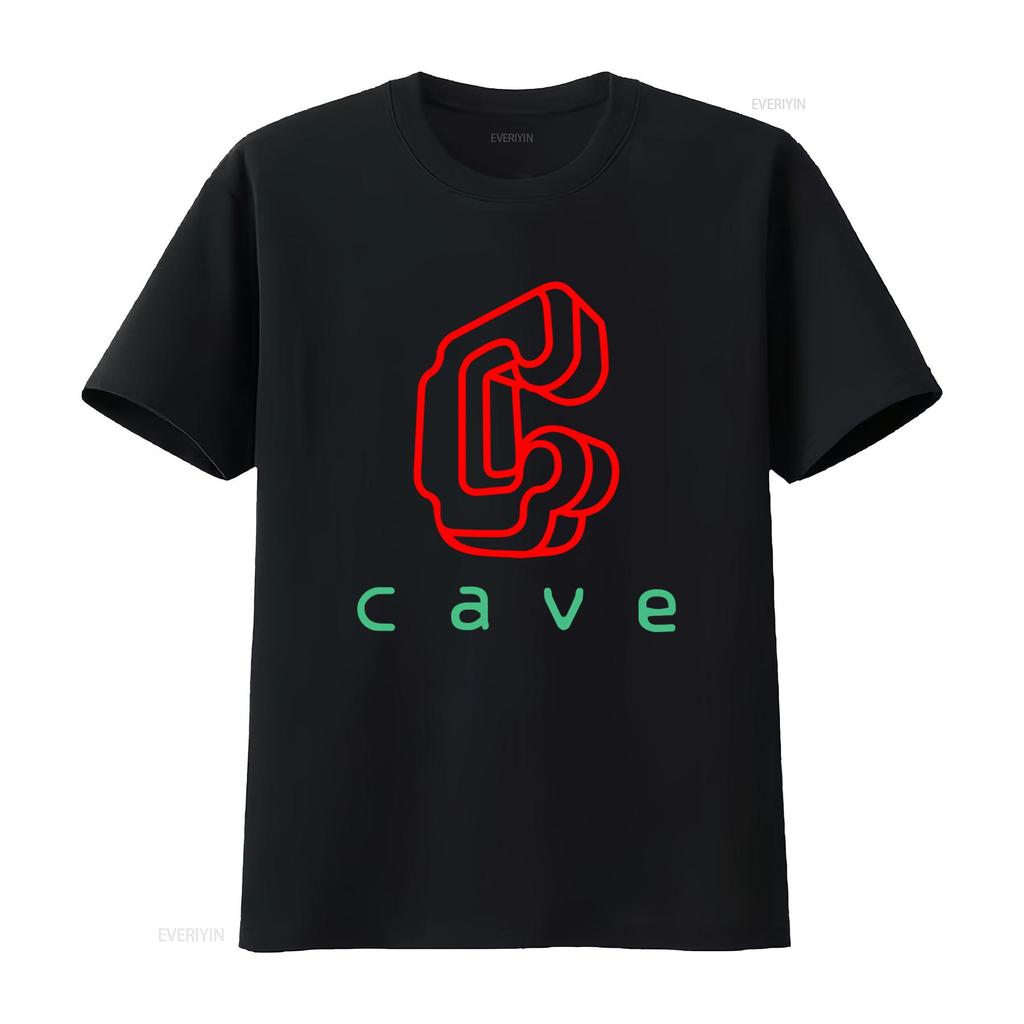 Футболка с логотипом аркадной игры Cave Shmup в ретро-игровом стиле, винтажная, стиранная, дизайнерская одежда, графический, повседневный топ для ежедневного ношения, мягкая