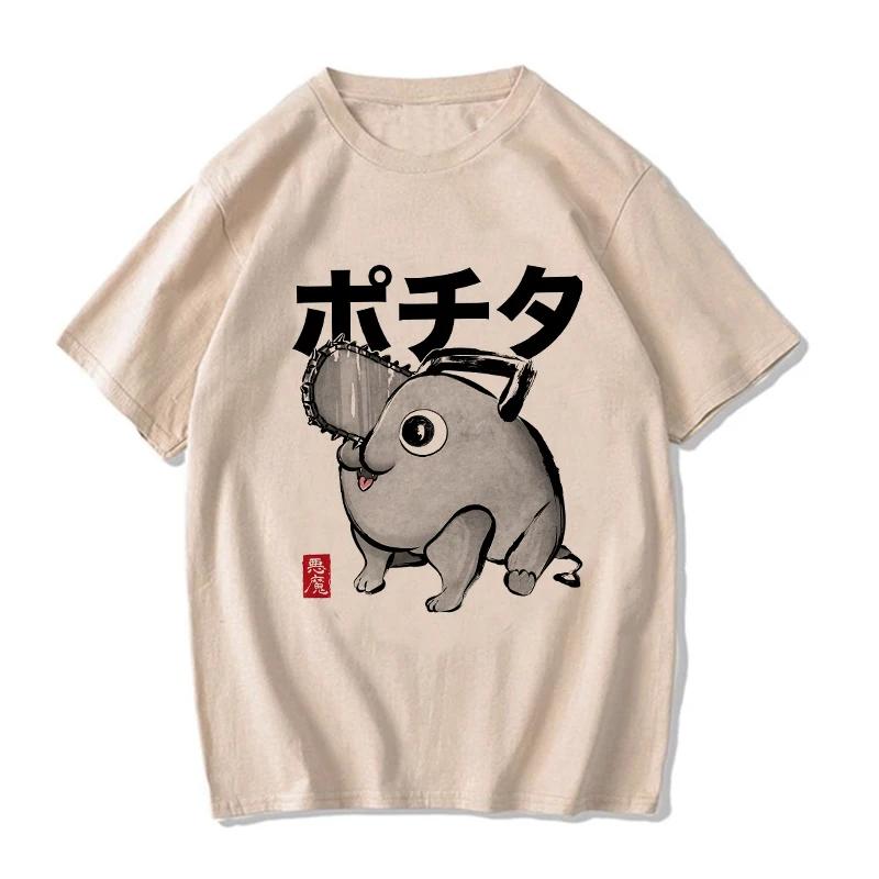 Макима Харадзюку Графические футболки Одежда Бензопила Футболка Мультяшная футболка Японское аниме Эстетичная одежда Харадзюку Уличная одежда