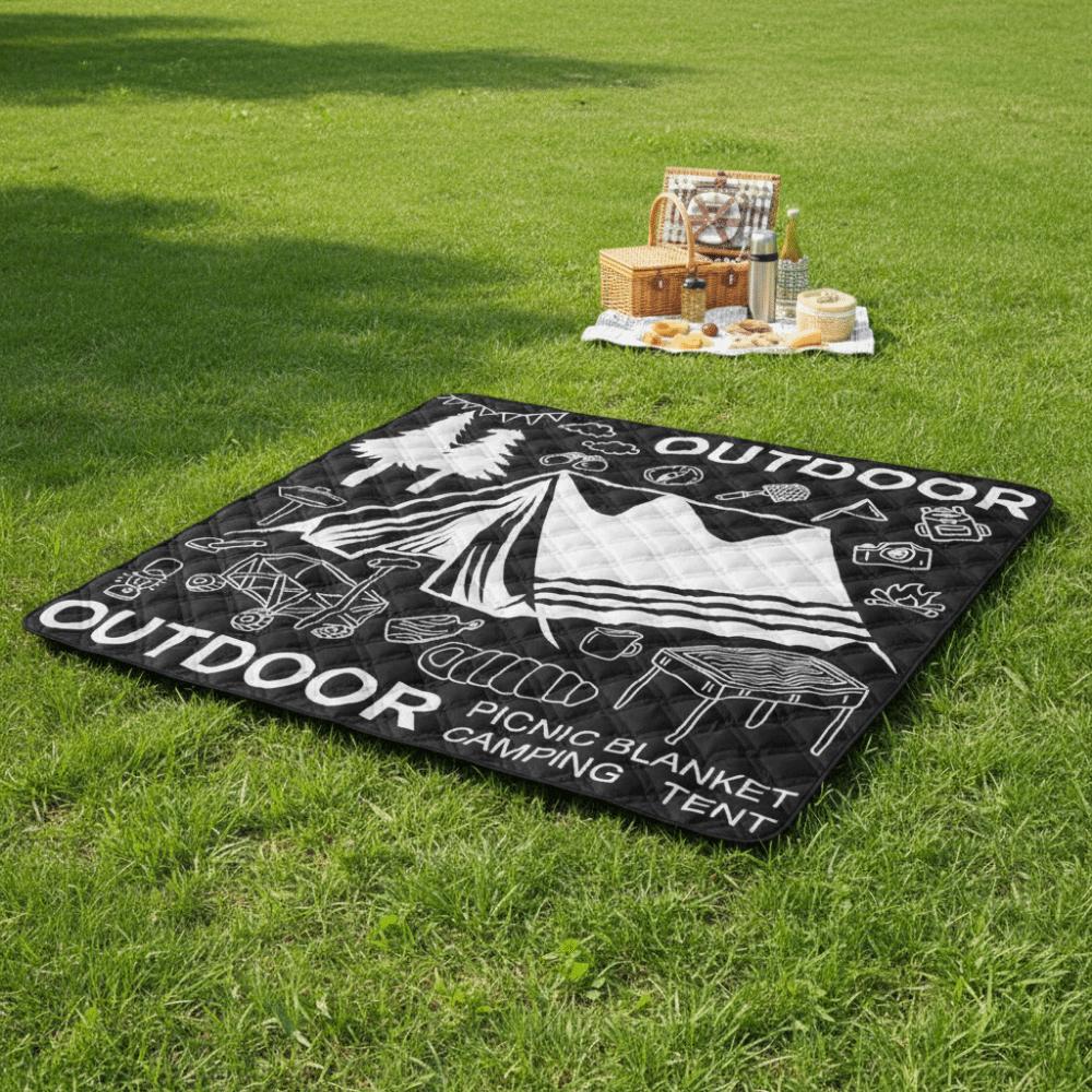 Comfortable Camping Mat Collapsible Beach Blanket Thickened Picnic Carpet Festival