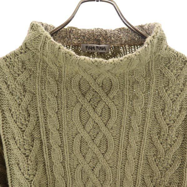 Неиспользованный FUGA FUGA сделано в Японии Свитер с длинным рукавом из смесовой шерсти Женский Б/у