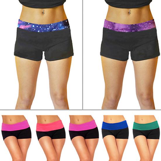 Летние женские сексуальные мини-нокаутные шорты для йоги, тренировок в тренажерном зале и облегающие шорты