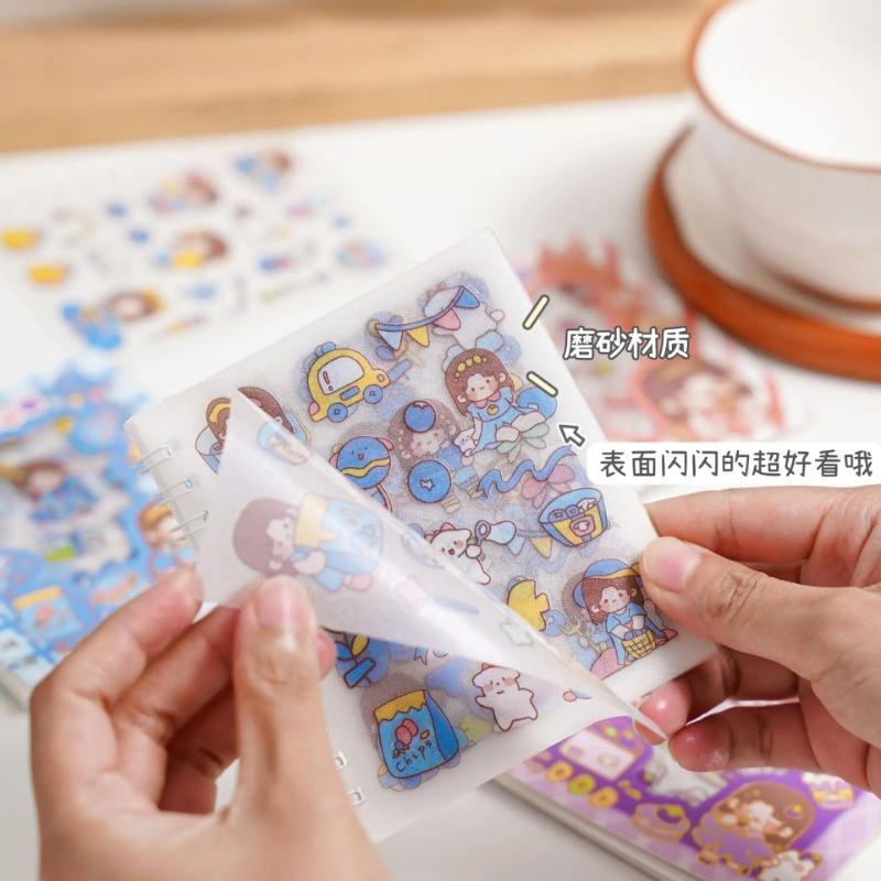 Матовая ручная наклейка мультфильм DIY декоративный материал наклейка бесплатная резка милый водонепроницаемый журнал наклейка книга школьные принадлежности