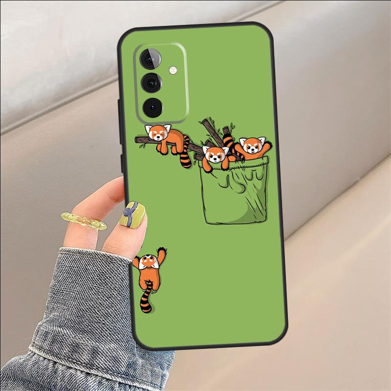 Чехол Красная Панда для Samsung Galaxy A35 A15 A55 A53 A33 A13 A36 A56 A26 A16 A22 A32 A52 A54 A34 A05 A06