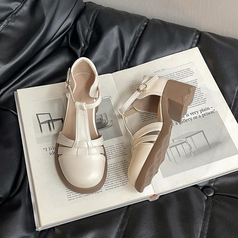 Retro Mary Jane sandals women's summer new wear versatile with skirt platform sandals