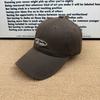 Soft top small baseball cap True letter embroidery washed cap Four seasons can wear a big head circumference sun hat