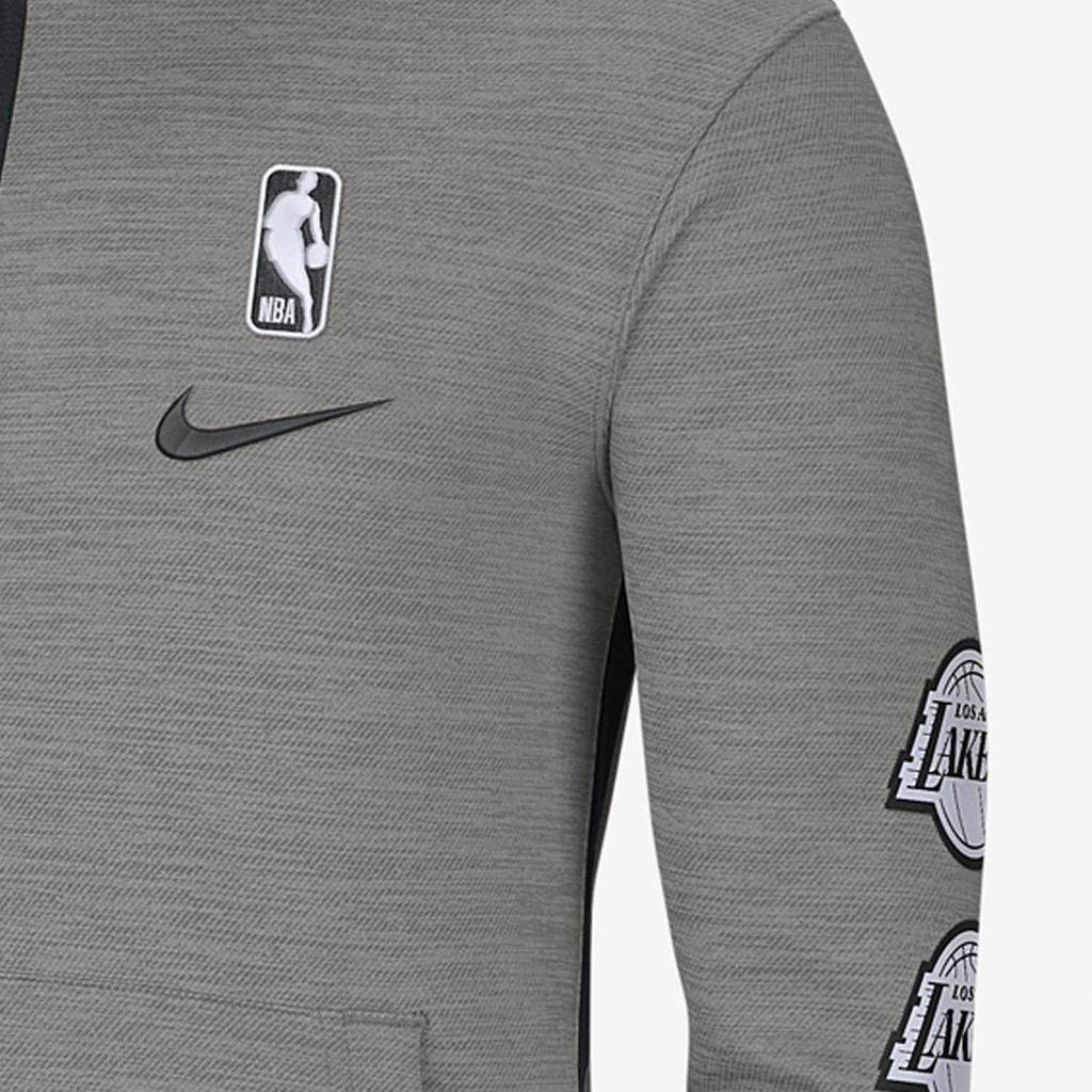 Nike Therma Flex NBA Los Angeles Lakers Толстовка на молнии Мужская верхняя одежда Серая CU0506-063