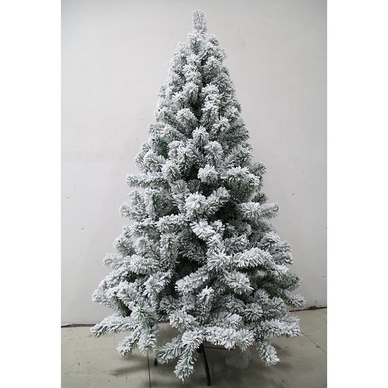 Premium PE Flocked White Snow Artificial Christmas Tree, Dense Snowy Xmas Tree for Indoor Holiday Decor, Multiple Sizes