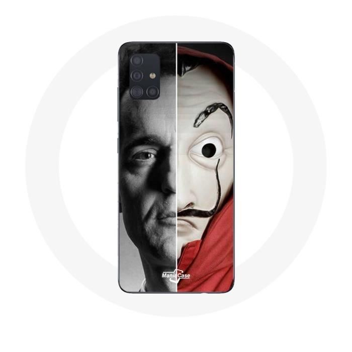 Coque pour Samsung Galaxy A51 5G La casa de papel Berlin Masque Split