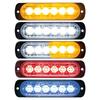 6LED Car Strobe Warning Light Grill Flashing Breakdown Emergency Light Car Truck Trailer Beacon Lamp LED Side Light For Cars 12V