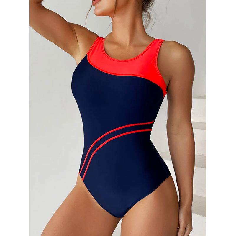 2025 Vintage One Piece Swimsuit Women Racing Swimwear Female Sexy Sports Bodysuit Bathers Bathing Swimming Suit Summer Beachwear
