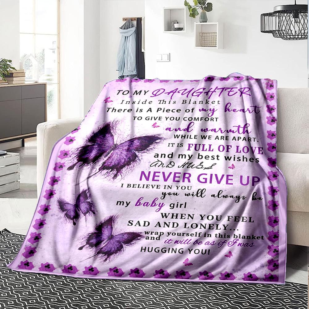 Butterfly Love Blanket Multi-purpose Blanket Durable Comfort Throw For Sofa Couch Office Bed Picnics Four Seasons Universal Design Suitable Y34