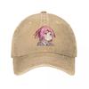 Natsuki Cute Kawaii Anime Girl Pouting Baseball Cap Sunscreen New Hat Trucker Cap Women'S Hat Men'S