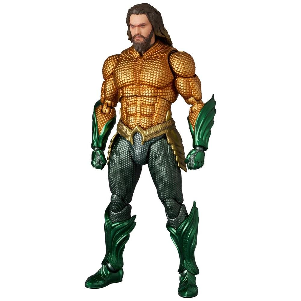 MEDICOM TOY MAFEX Aquaman No.267 Action Figure Aquaman and the Lost Kingdom Gold & Green Suit 160mm Non-Scale Painted