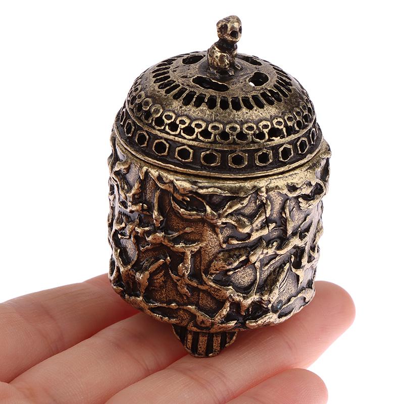 Курильница с красным венцом журавля, буддийская палочка для благовоний, мини-курильница из сандалового дерева, украшение для домашнего декора