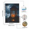 Halloween diamond painting kit handmade diy pumpkin gazebo moonlight painting home decoration painting