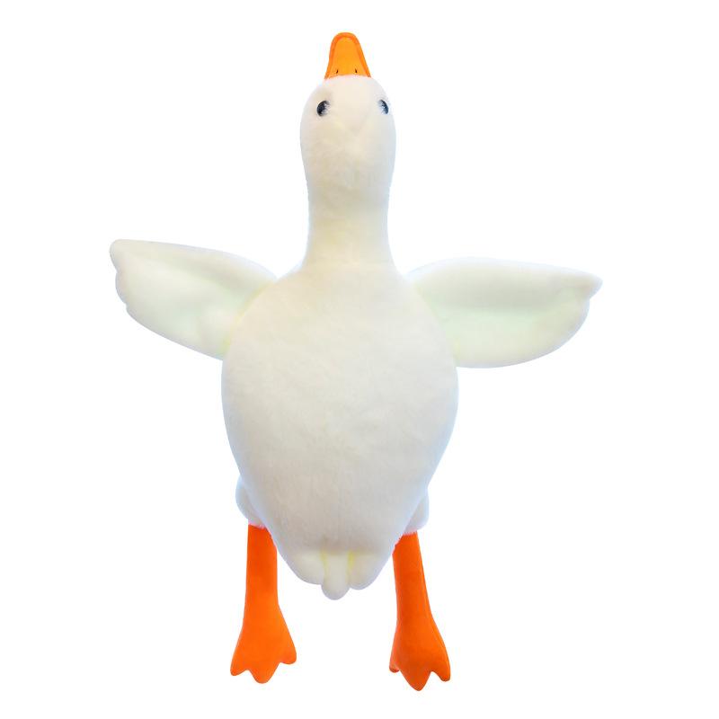 160CM Kids Cute Duck Big White Goose Plush Doll Toy Soft Cushion Baby Sleeping Pillow Stuffed Animal Doll Girl Christmas Toys
