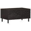 VidaXL Coffee Table, Side Table with Legs and Door, End Table with Storage, Living Room Furniture, Modern, Black Wood 356824