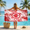 Eintracht Frankfurt Football Beach Towel Soft Microfiber Summer Towel Quick Dry Absorbent Towel for Beach Swimming Pool Travel