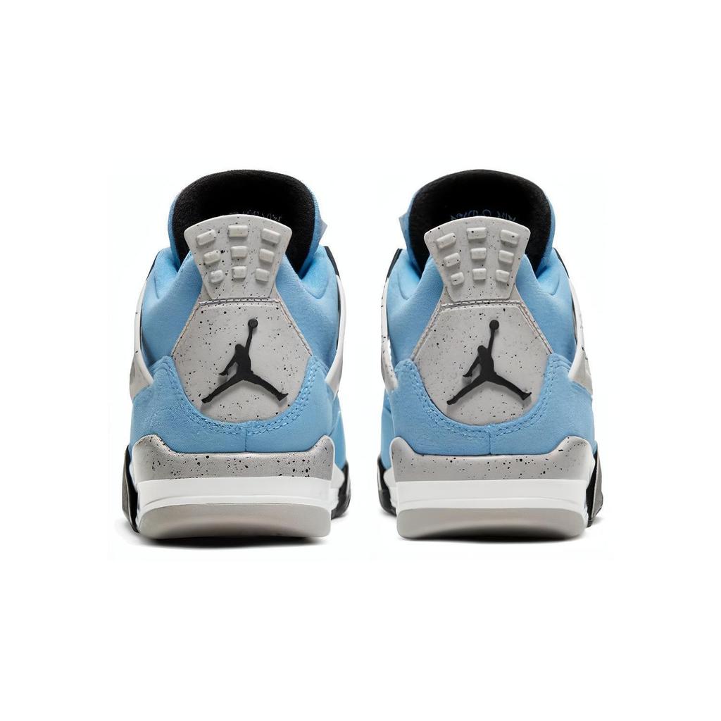 Детские кроссовки Air Jordan 4 Retro GS University Blue Tech-серый белый черный 408452-400