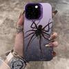 Черный Паук Мультяшный Крутой Чехол Для Телефона Для iPhone 17 Pro Max 17e 16e 15 17 Air 14 13 12 11 Pro Max 8 Plus X IMD Ударопрочный Чехол