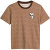 X Peanuts SS25 Snoopy Signature Classic Regular Футболка Женские Топы Хаки Разноцветный CBF07-E7V