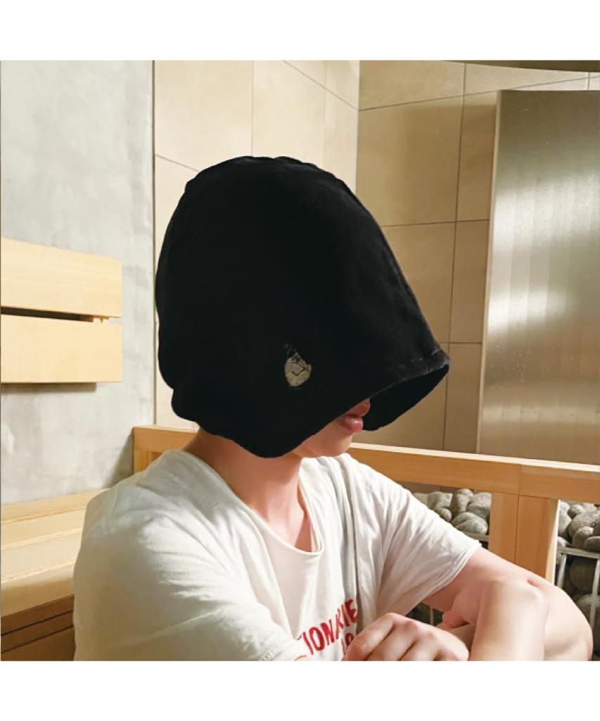Relax Meditation Sauna Hat In Sauna Black (Made Imabari)