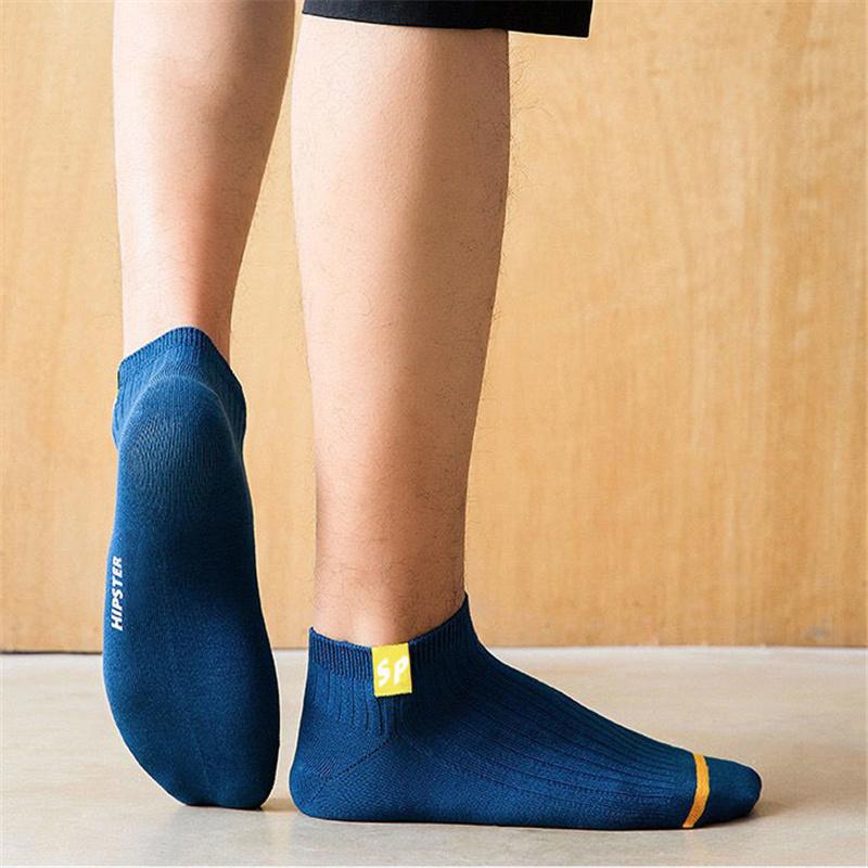 5 пар весенне-осенних дезодорирующих впитывающих дышащих удобных женских и мужских носков до щиколотки в деловом стиле для повседневных спортивных носков