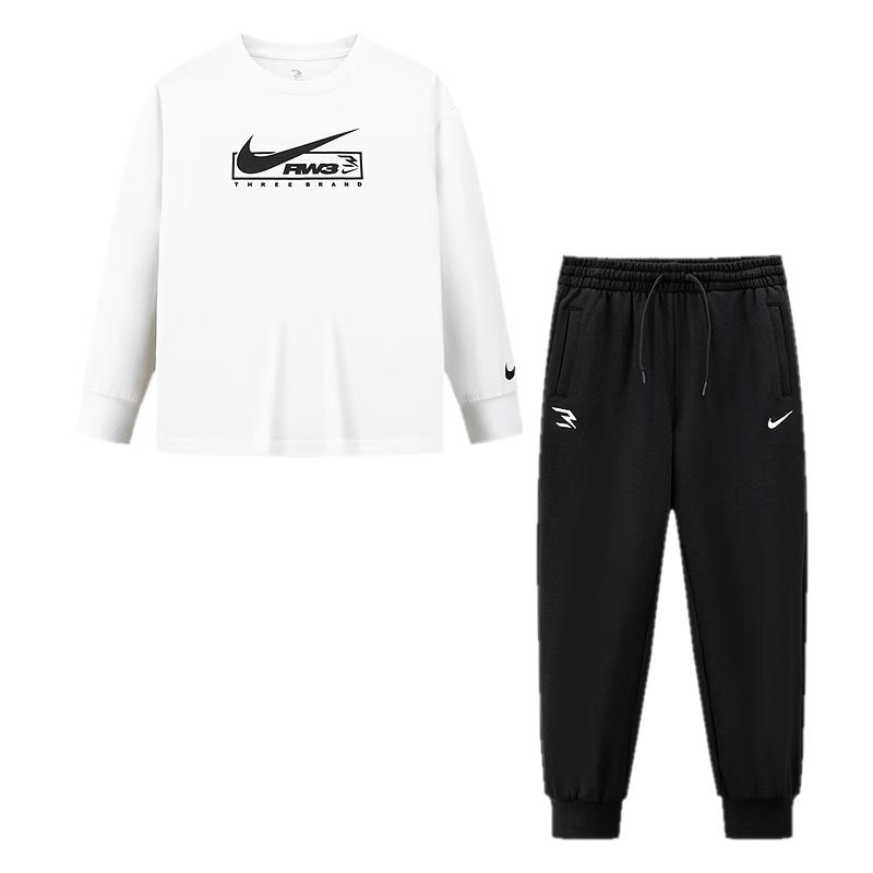 Nike Хлопковый комплект с длинным рукавом и брюками для детей