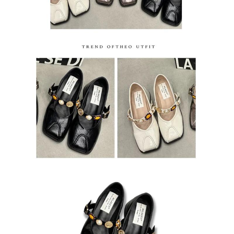 Bailamos женские красные легкие туфли квадратный носок без застежек винтажные мягкие балетки женские туфли балетки повседневные кроссовки