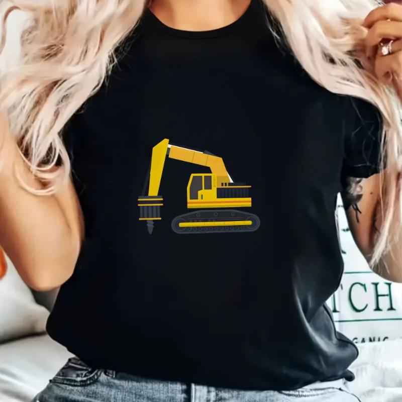 Коллекция женских футболок Мультяшный принт Забавные футболки Футболки с черным юмором EleUnisexts Женская одежда Винтаж