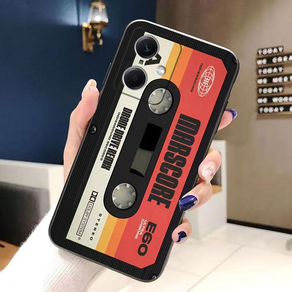 Retro Cassette Tape Camera Phone Case For Redmi Note 15 14 13 12 12S 11 11T 11S 10 9T 9 Pro TPU Case Funda DIY Shell Capa Cover