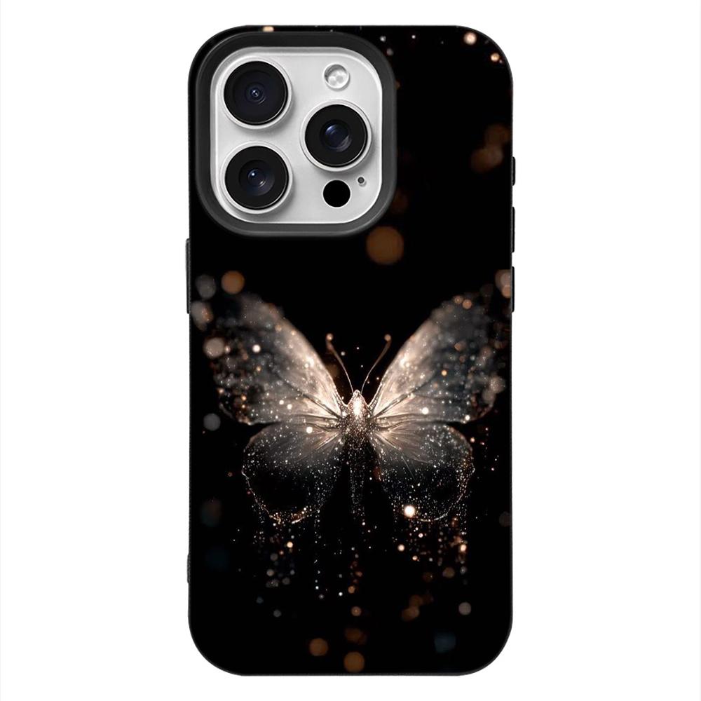 Beautiful Butterfly Phone Case For IPhone 17 16 E 12 15 14 13 11 Pro Max 14 Plus 17 Air Luxury Matte Soft Silicone Cover Case